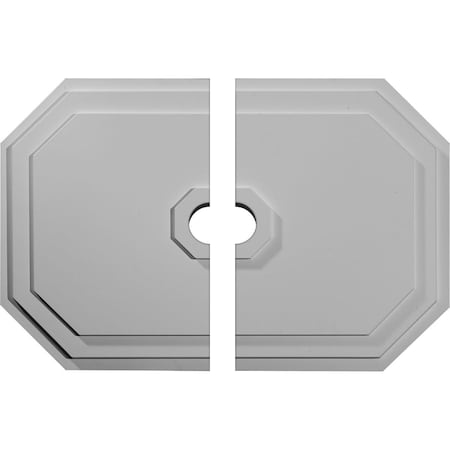 Ekena Millwork Felix Ceiling Medallion, 25 1/4"W x 17 1/4"H x 3 1/2"ID x 1 3/4"P CM25FE2-03500